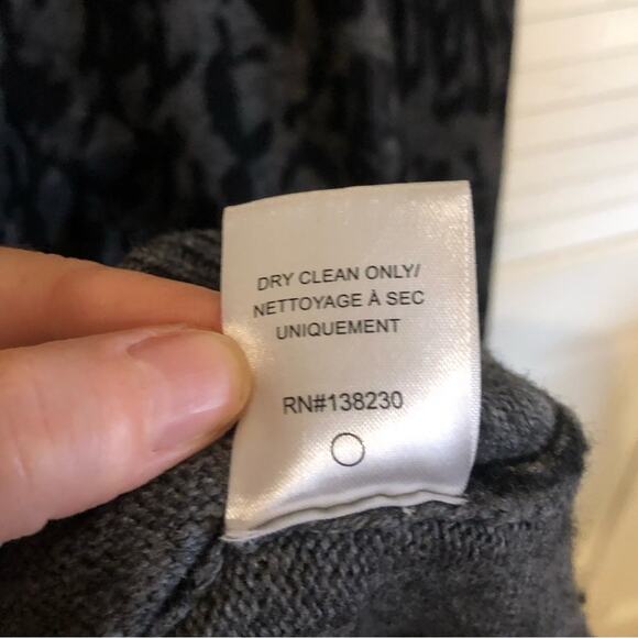 Pam & Gela Ocelot Mock Neck Dress Grey - Picture 12 of 14